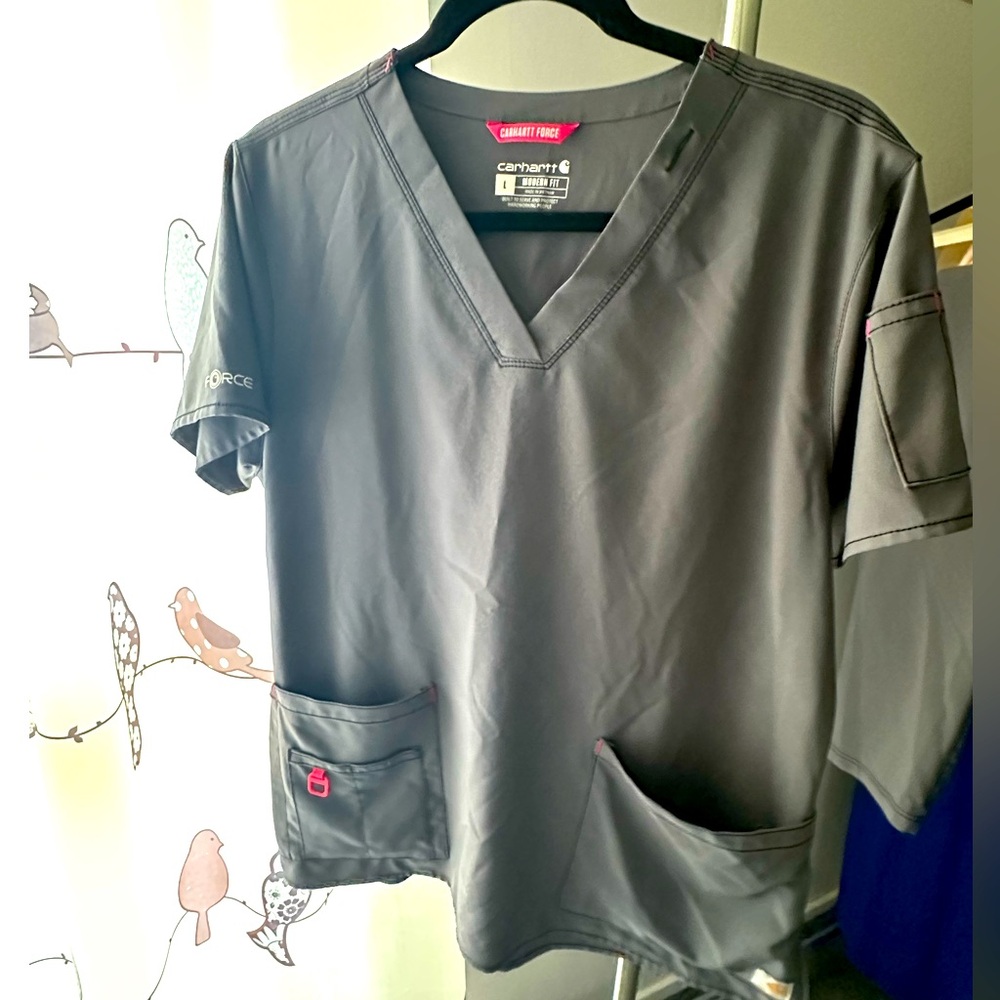 CARHARTT MODERN FIT SCRUBS SET Sz L color: Pewter - Picture 4 of 15